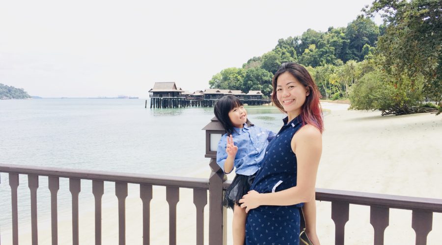 Jade & Marion on the pier of Pangkor Laut Resort