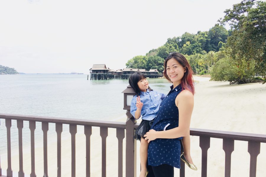 Jade & Marion on the pier of Pangkor Laut Resort