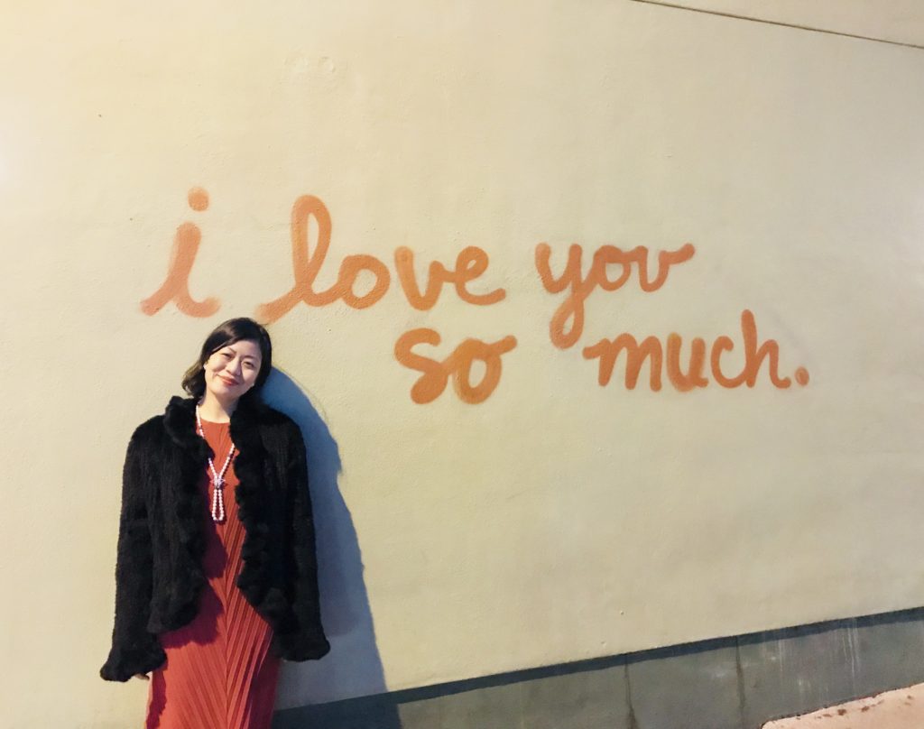 Austin wall on Congress Avenue: I love you so much