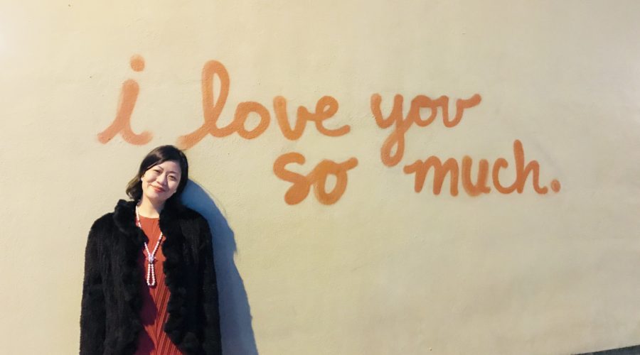 Austin wall on Congress Avenue: I love you so much