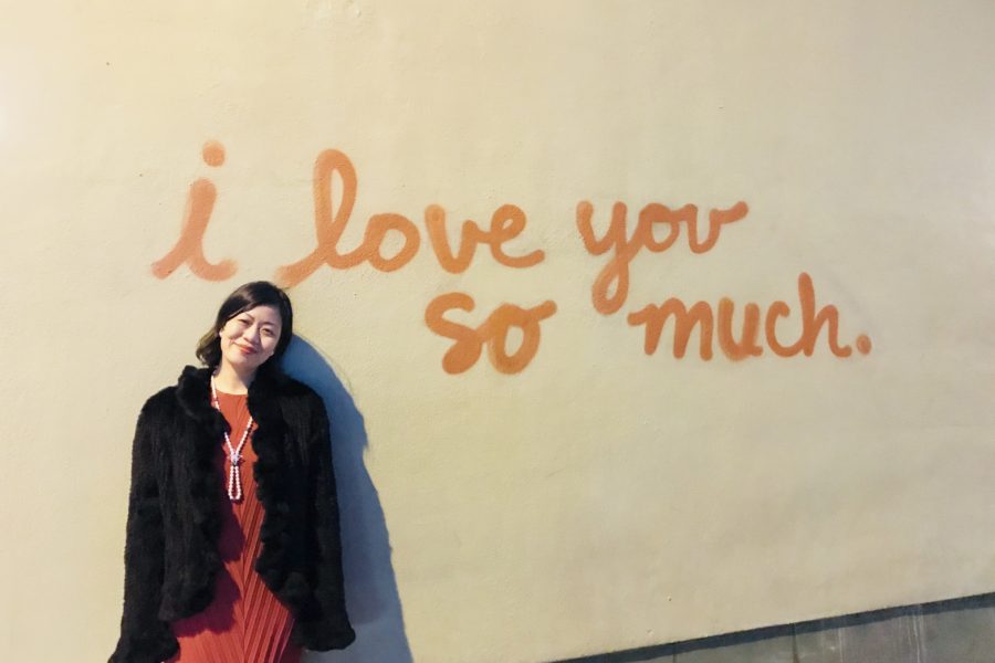 Austin wall on Congress Avenue: I love you so much