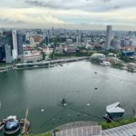 The view from the 57th floor of Marina Bay Sands