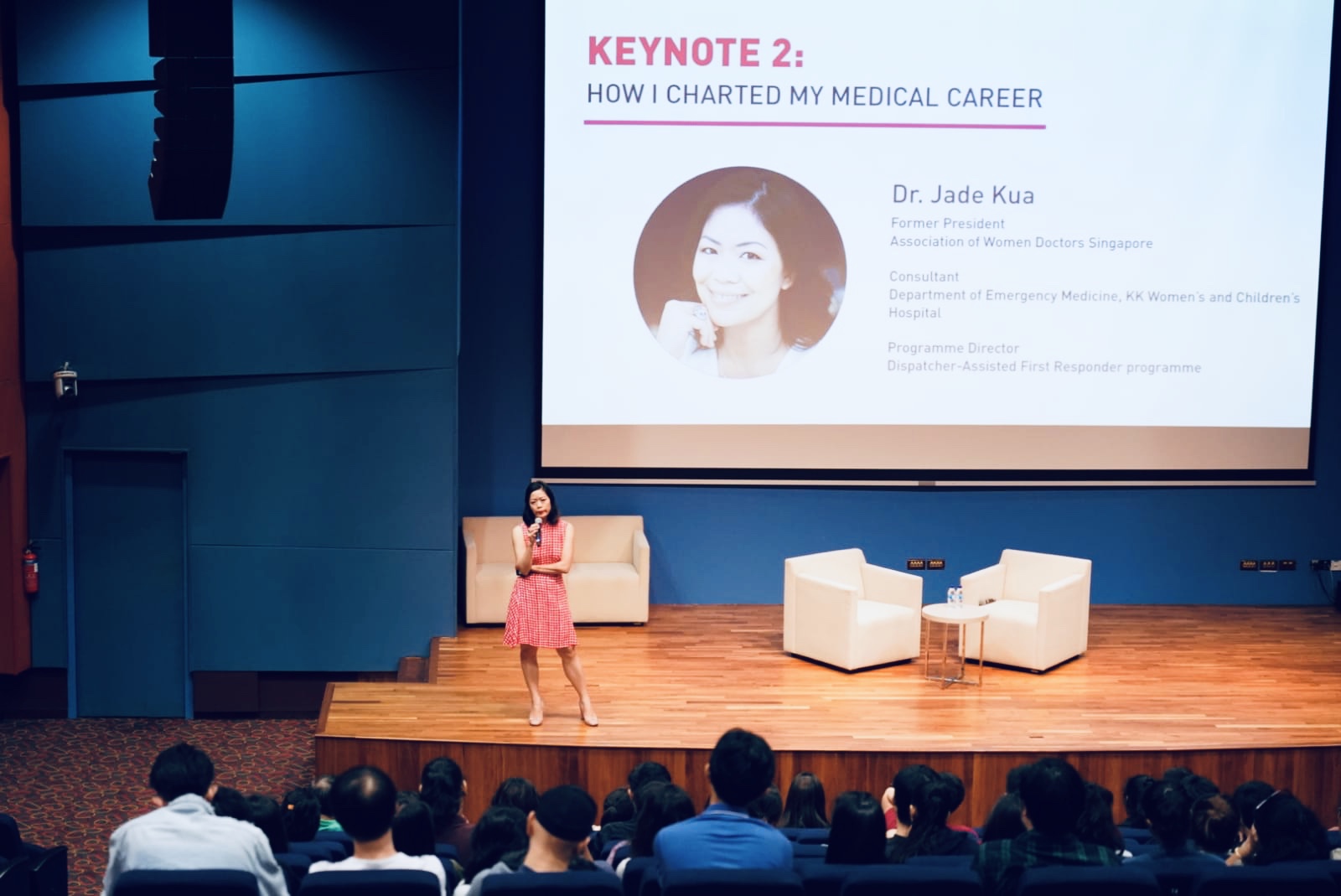 Giving the keynote speech for So You Want To Be A Doctor?