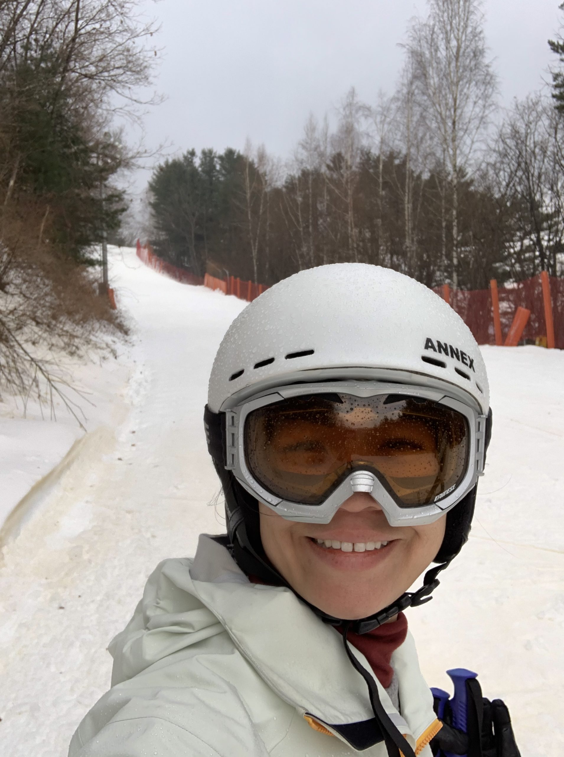 Selfie while skiing in PyeongChang