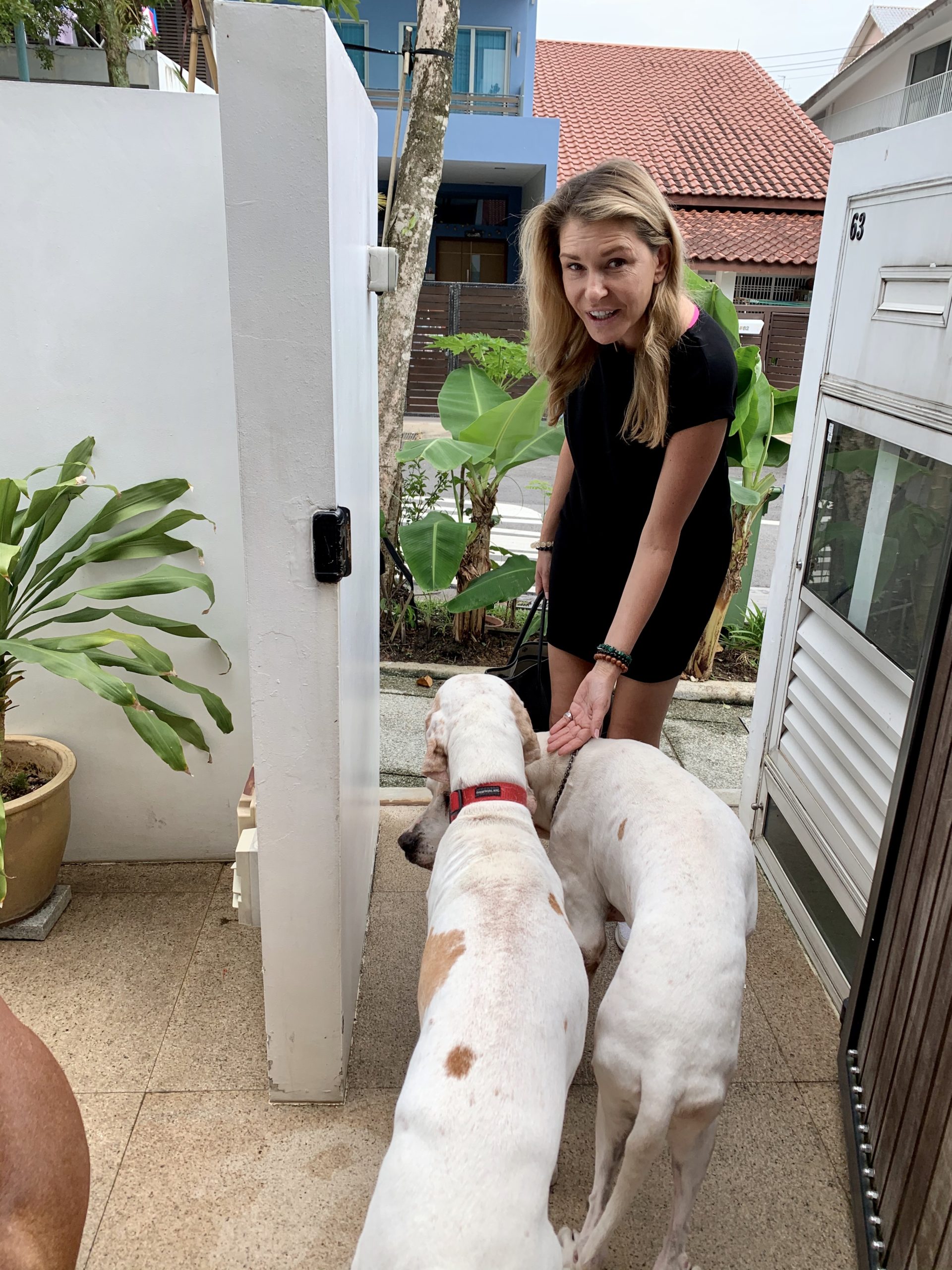 Nicolina Elrick with Dog Dylan