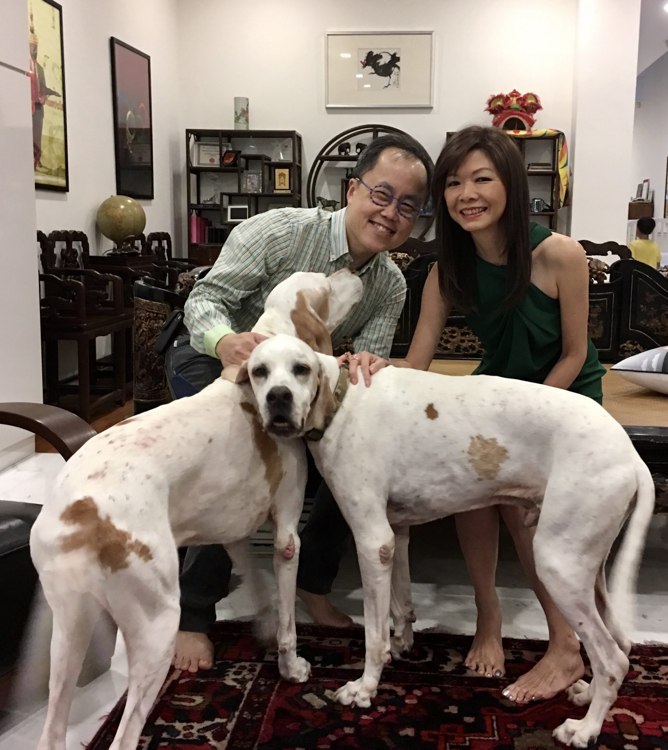 Dr Bernard & Dolly Cheong with Dog Dylan